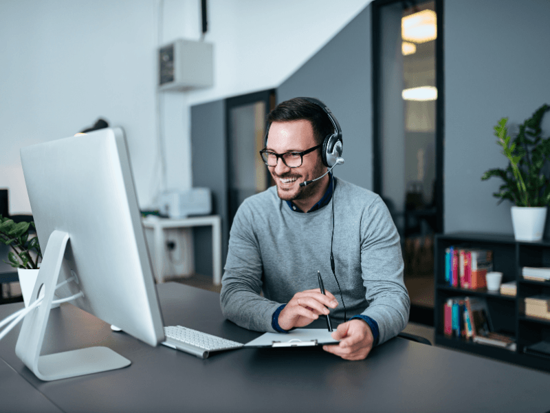 Technical support team collaborating